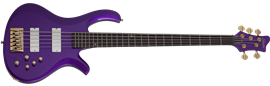 Schecter DIAMOND SERIES FreeZesicle-5 Freeze Purple   5-String Electric Bass Guitar